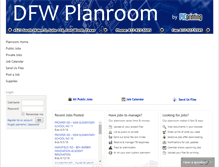 Tablet Screenshot of dfwplanroom.com